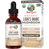 MaryRuth Organics Lions Mane Mushroom Supplement bottle front view